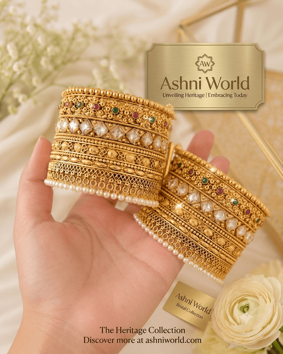 The Rajkumari Heirloom Kada Pair