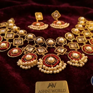 Rajkumari Heritage Pearl & Kundan Necklace Set