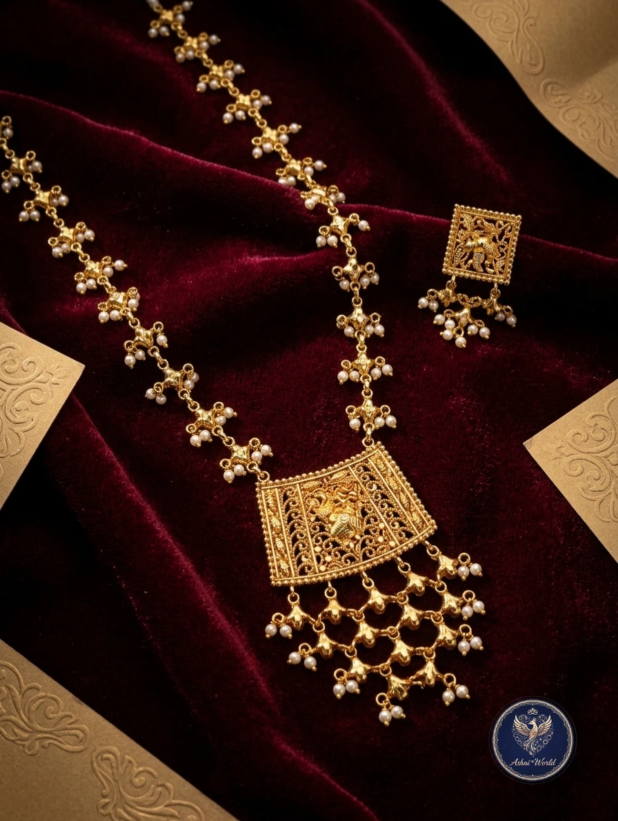 The Empress Filigree Shita Har Set