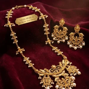 The Royal Heritage Gold-Plated Shita Har & Jhumka Set
