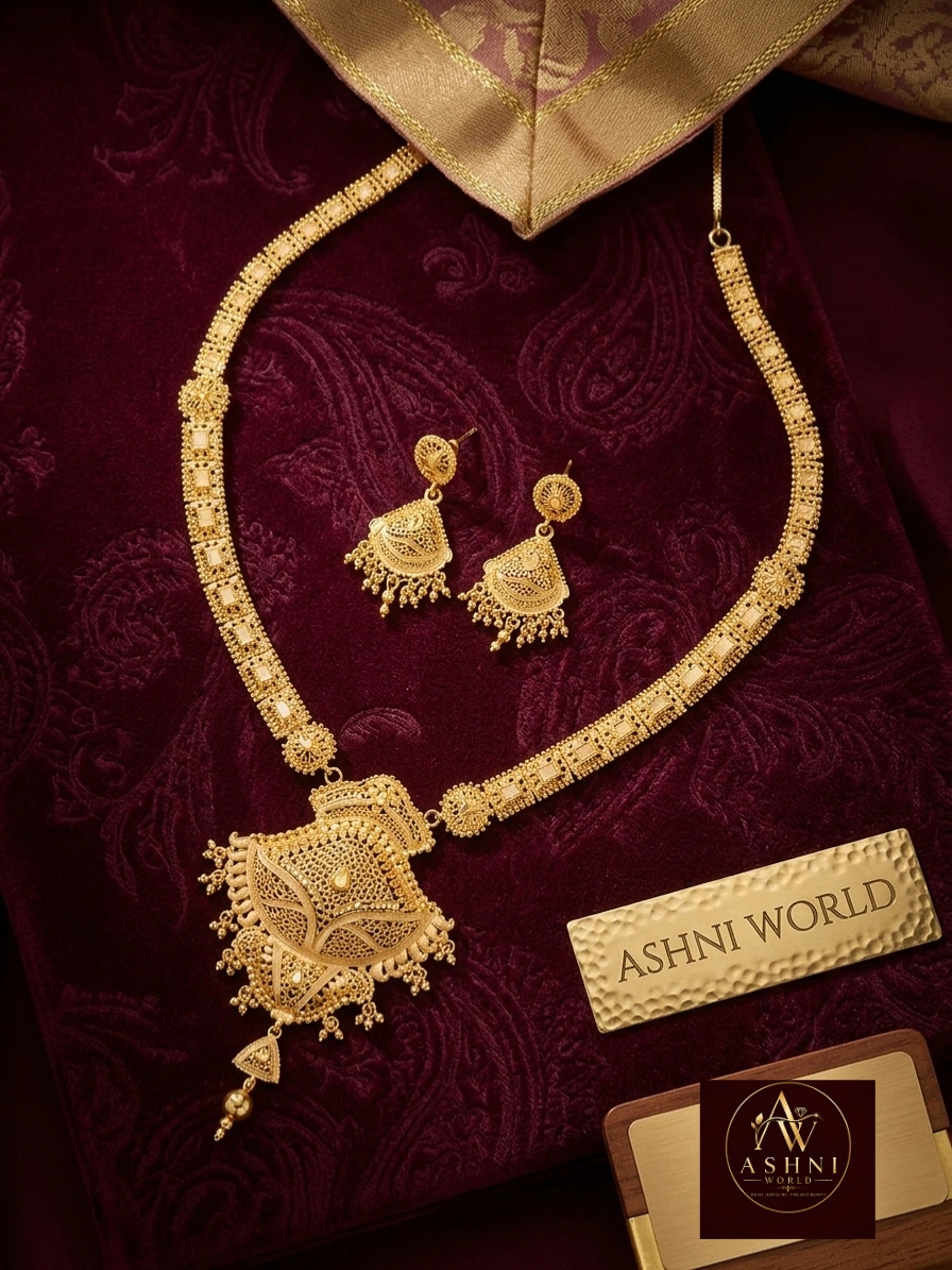 Royal Craftsmanship Gold-Polished Shita Har Set