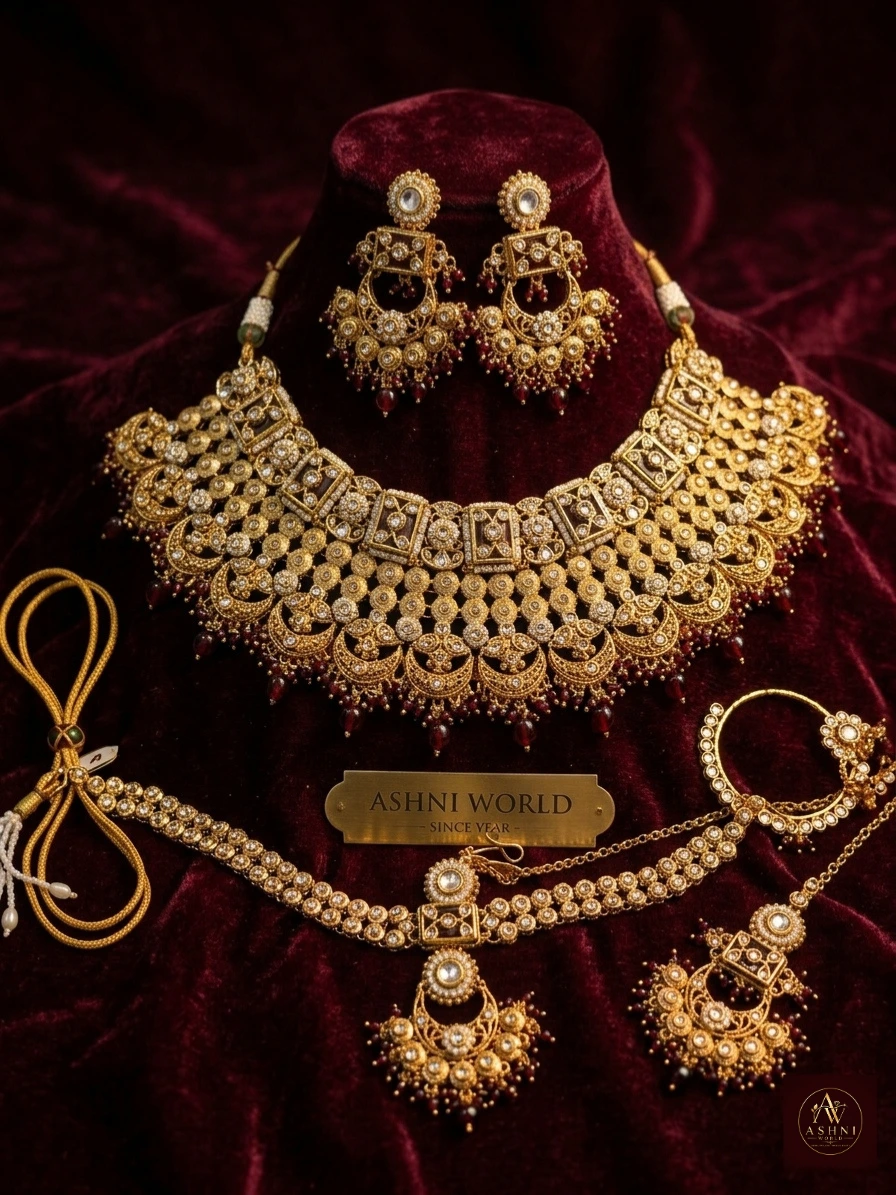 Royal Heritage Bridal Kundan & Pearl Jewelry Set