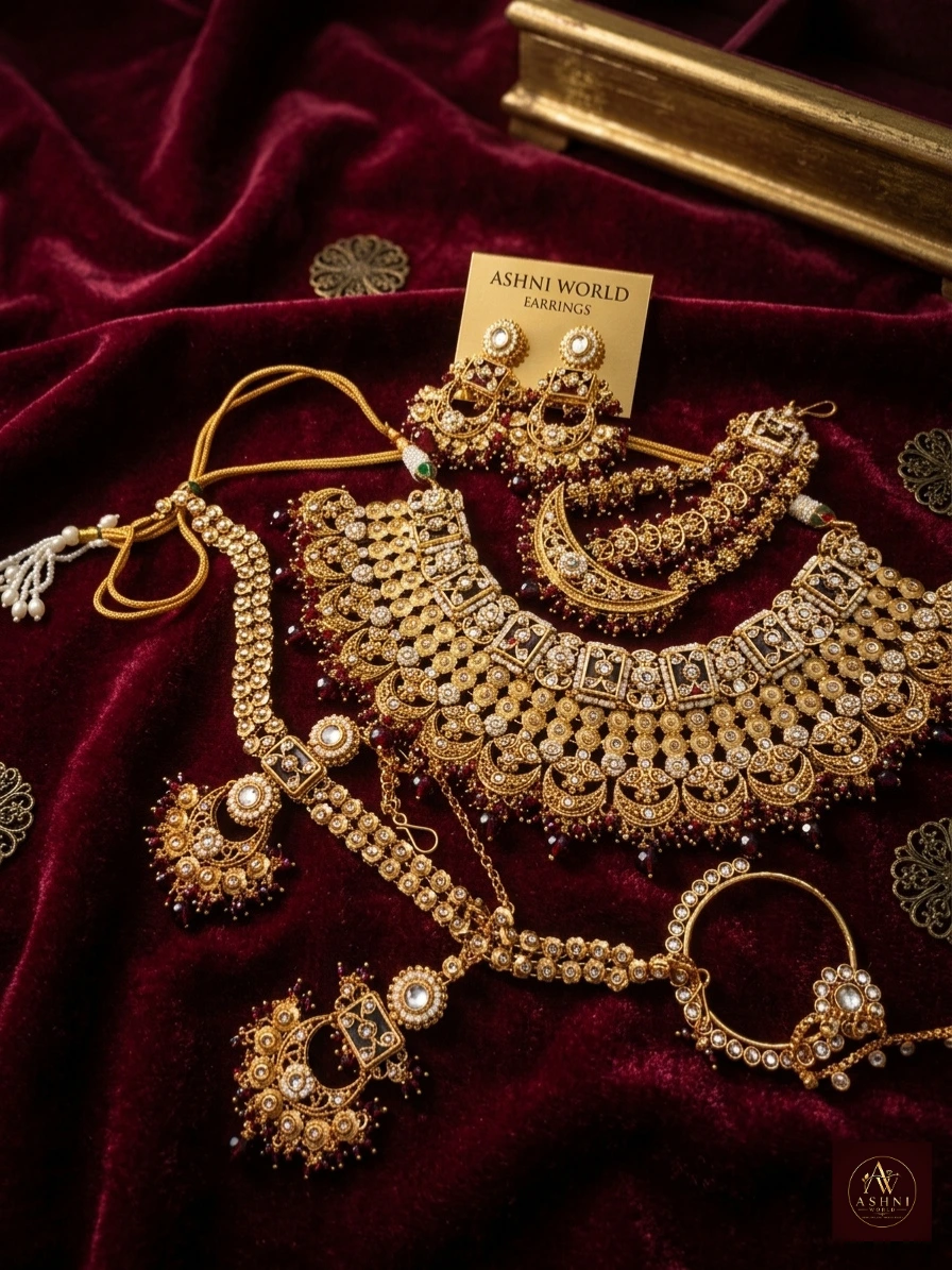 Royal Heritage Bridal Kundan & Pearl Jewelry Set
