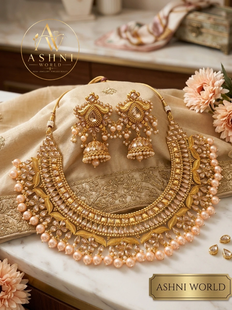The Imperial Empress Kundan & Pearl Choker Set