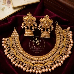 The Imperial Empress Kundan & Pearl Choker Set