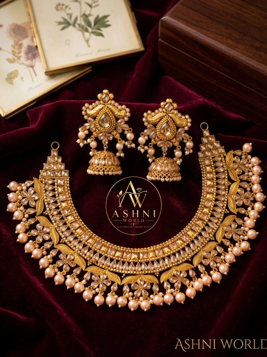 The Imperial Empress Kundan & Pearl Choker Set