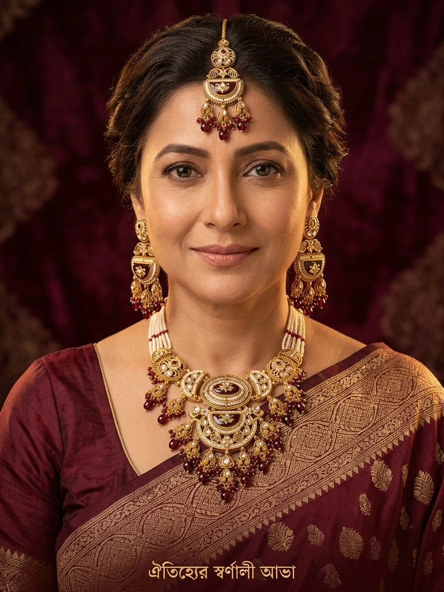 Heritage Royal Meenakari & Pearl Bridal Jewelry Set